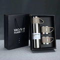 KIT GARRAFA E XÍCARAS TÉRMICAS VACUUM FLASK 500ML